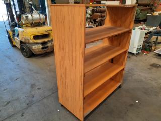 4 Shelf Mobile Shelving Unit