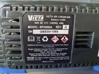 Victa 40V  4.0Ah Li-Ion Battery w/ Charger