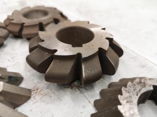 9x Assorted Milling Gear & Bevel Cutters
