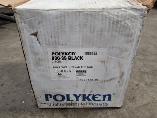 8 Rolls of Polyken Gaffers Tape (150mm x 15.2M) Black