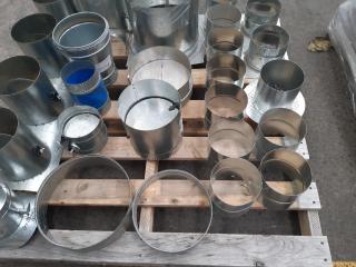 Pallet Of Galvinised Flueing Dampers / Joiners /Adapters