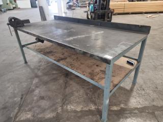 Heavy Duty Steel Workbench with Vice