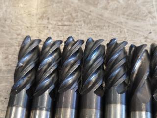 13x Assorted Finishing End Mills