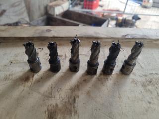 6 Assorted Size Annular Cutters.