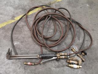 Welding Torch w/ Hose & Assorted Brass Welding Accessories