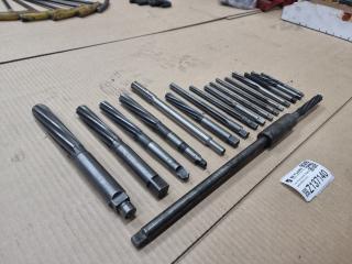 Assortment of 17 Spiral Flute Reamers