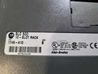 2x Allen Bradley SLC500 10-Slot Racks w/ Power Supplies