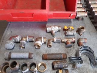 2 x Trays of various pipe fittings.