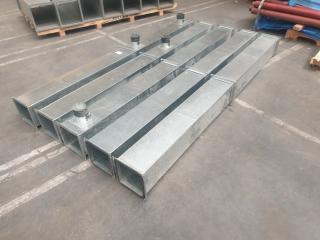 5 x Lengths Galvanised Straight Duct
