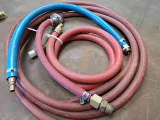 Assorted Welding Regulators & Short Hoses