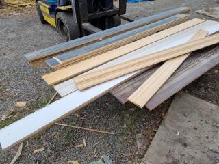 17x Assorted Wide Wood Trim, Edging Boards & More