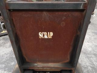 Heavy Steel Workshop Scrap Metal Bin