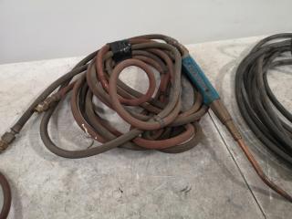 3x Assorted Welding Hoses w/ 2x Torches