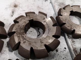 2x Concave & 8x Convex Radius Mill Cutters