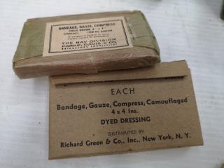 Vintage Military First Aid Kit w/ Original Contents