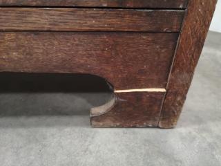 Vintage Wooden Mirrored Cabinet Drawer Unit