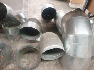 Large Lot of Round Duct Sections