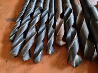 9x Assorted Morse Taper Drills