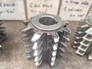 4 x Gear Hobber Cutters