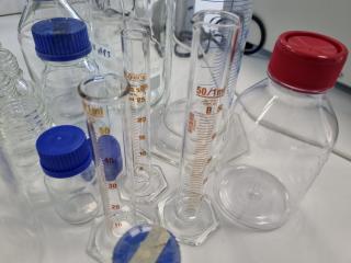 Assorted Glass & Plastic Laboratory Accessories