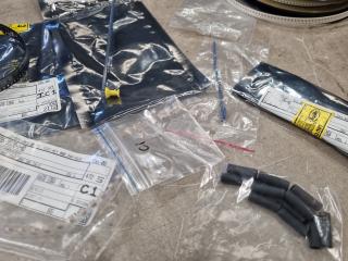 Assorted Electronic Components, Shrink Tube, & More
