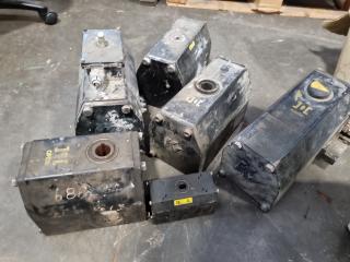 6x Assorted Keystone Pneumatic Actuators