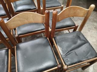 17x Old Worn Wooden Dinning Chairs