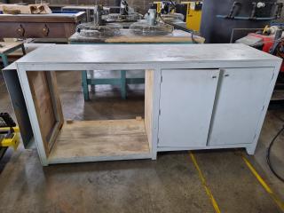 Wooden Workbench Cabinet Unit