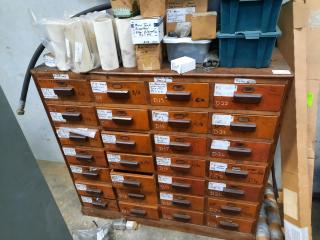 28 Drawer Solid Timber Cabinet