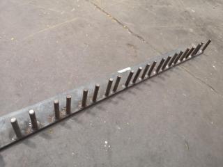 3x Assorted Custom Heavy Duty Workshop Wall Hook Bars