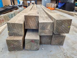 8x Treated Timber Lengths, each 3715x150x150mm