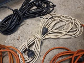 4 Assorted Length Single Phase 10Amp Extension Leads