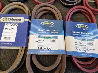 24x Assorted Ride-On Lawnmower Deck & Engine Belts