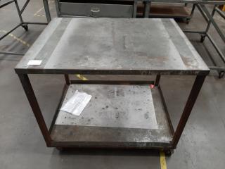 Steel Top and Frame Mobile Workshop Bench/Trolley