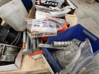 Pallet of Assorted Fixing / Fastening Hardware, Parts, Components