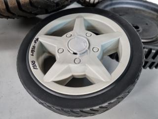 7x Assorted Lawnmower Replacement Tyres & Wheels
