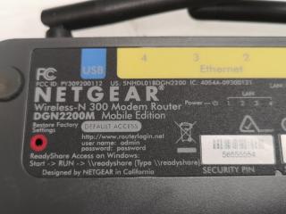 Netgear Wireless-N 300 Modem Router DGN2200M Mobile Edition
