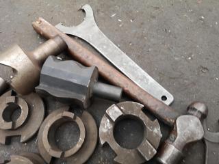 Assorted Industrial Milling Parts, Components, Accessories, & Tools