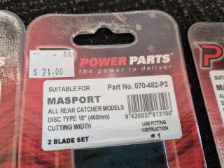5x Replacement Mower Blade Sets for Masport Lawnmowers