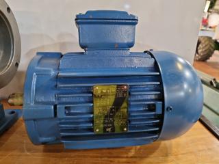 2hp 3-Phase Electric Induction Motor w/ Worm Drive Unit