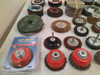 Assortment of Sanding / Grinding / Brushing Discs / Attachments