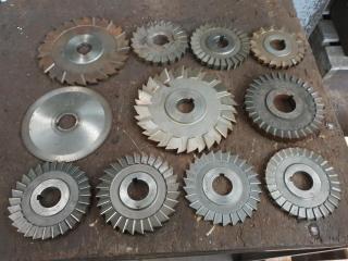 11 Assorted Milling Cutters