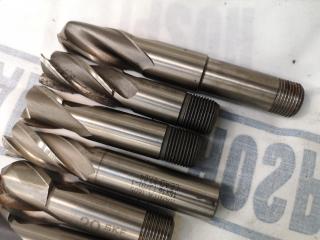 38x Assorted Ball, Square Edge, Rounded Edge & Finishing End Mill Bits