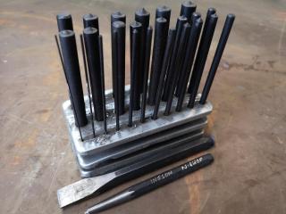 Set of Centre Punches + Chisel