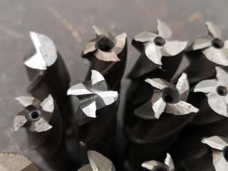 17x Assorted End Mills & Thread Tapers