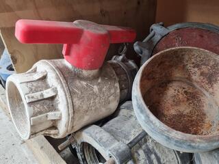 Assorted Heavy Steel Pipe Fittings, Couplings