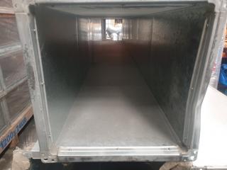 10 x Lengths of Straight Galvanised Ductwork