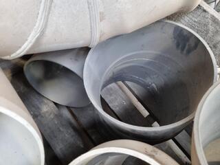 Assorted Large Diameter PVC Pipe Connectors, Fittings