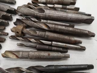 60+ Assorted Morse Taper Mill Drill Bits