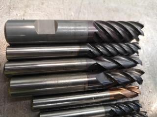 28x Assorted Ball, Finish, & Square, End Mills